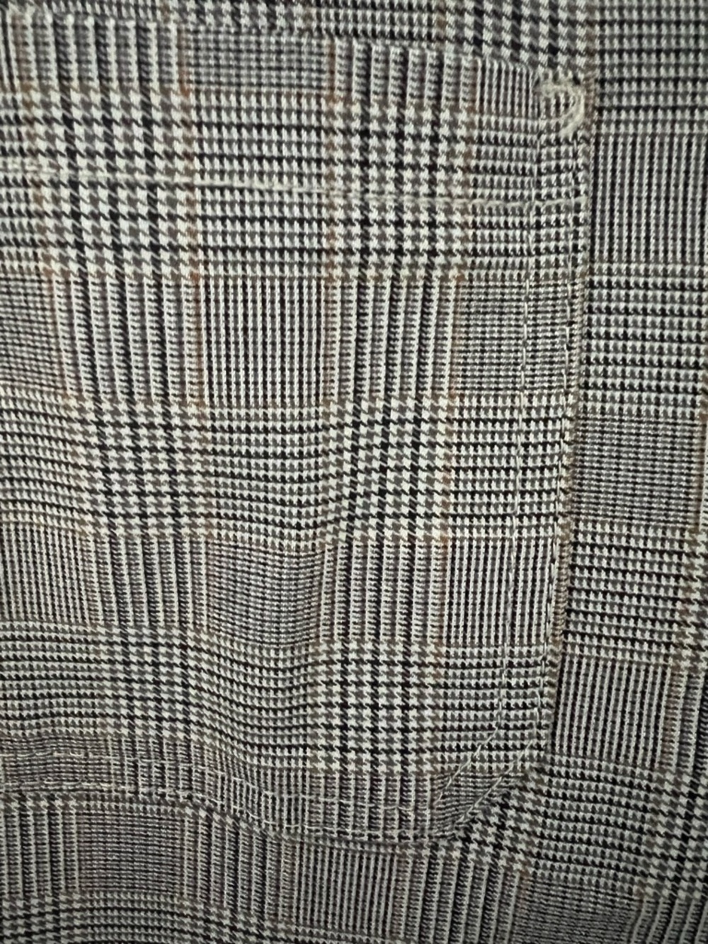 Haver & Blair Trouser Pants Women Large brown plaid Wide Leg Cropped Career - Picture 5 of 11